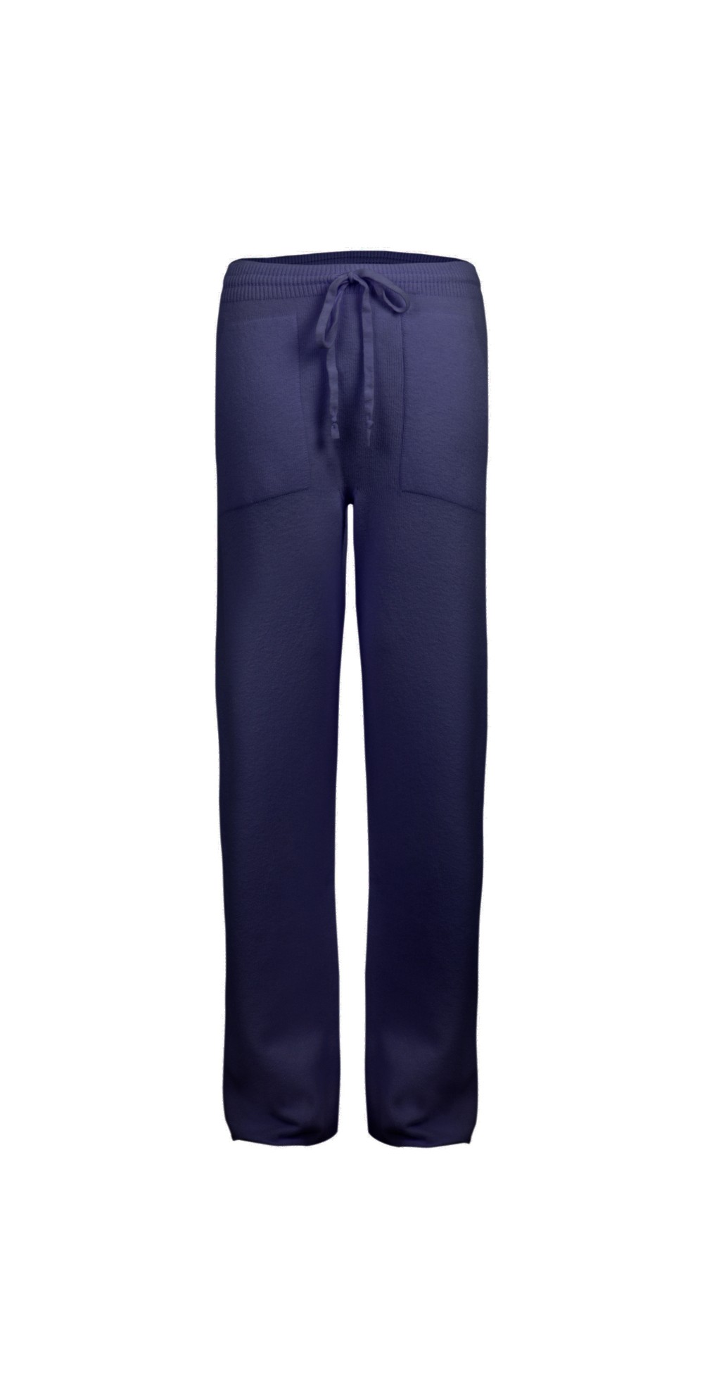 Amazing Woman Jogger Supersoft Knit Wide Leg Lounge Pant in Navy Bright Blu