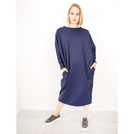 Chalk Rose Plain Lounge Dress - Blue