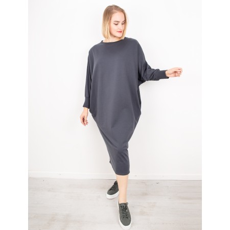 Chalk Rose Plain Lounge Dress - Black