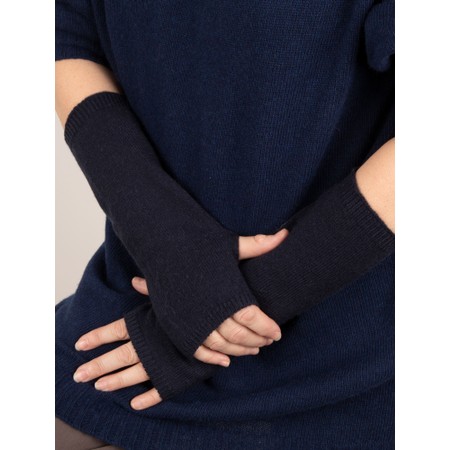 Chalk Angela Fingerless Glove / Wrist Warmer  - Blue