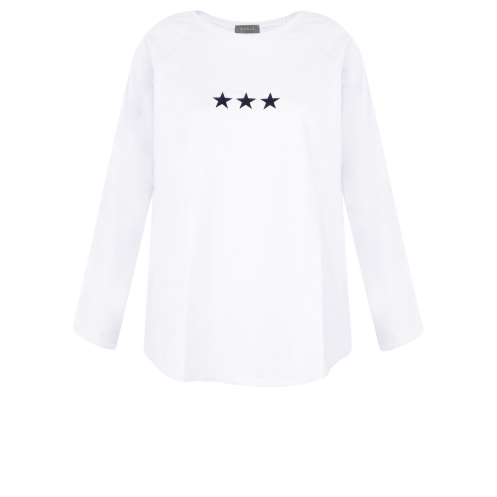 Chalk Tasha Triple Star Top Gemini Exclusive  White / Navy