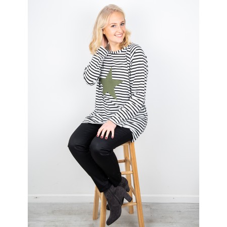 Chalk Robyn Stripe Star Top - Multicoloured