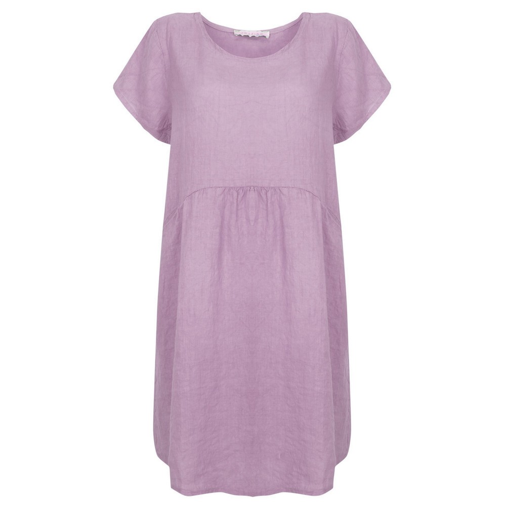 Amazing Woman Lexia Lilac Linen Dress Lilac