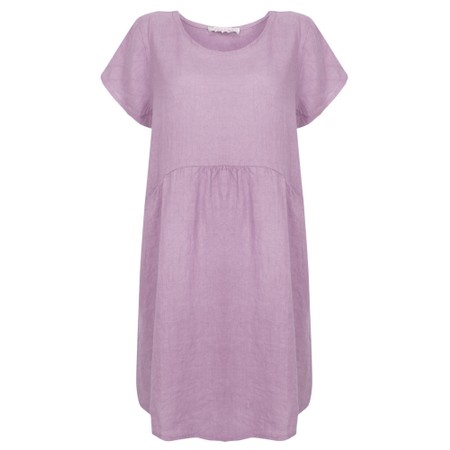 Amazing Woman Lexia Lilac Linen Dress - Purple