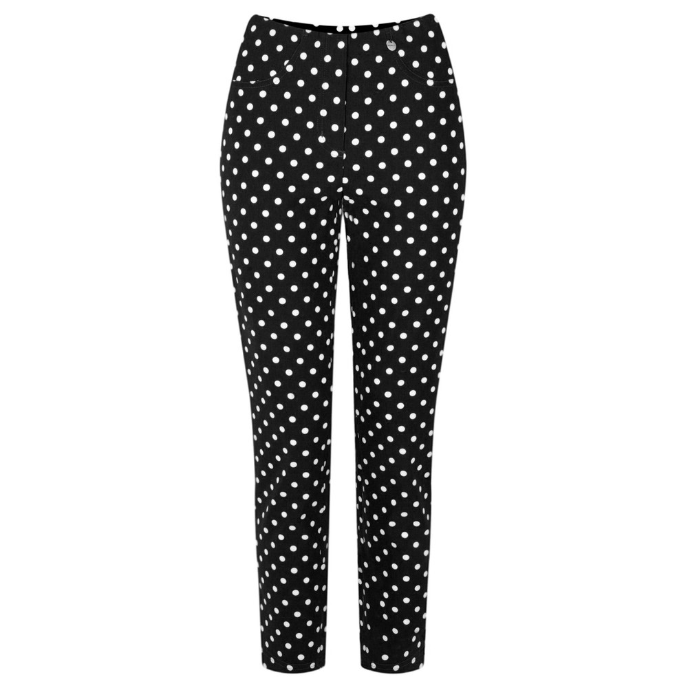 Black polka dot trousers new arrivals