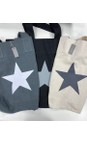 Chalk Off White / Dark Grey  Star Shopper Everyday Bag   