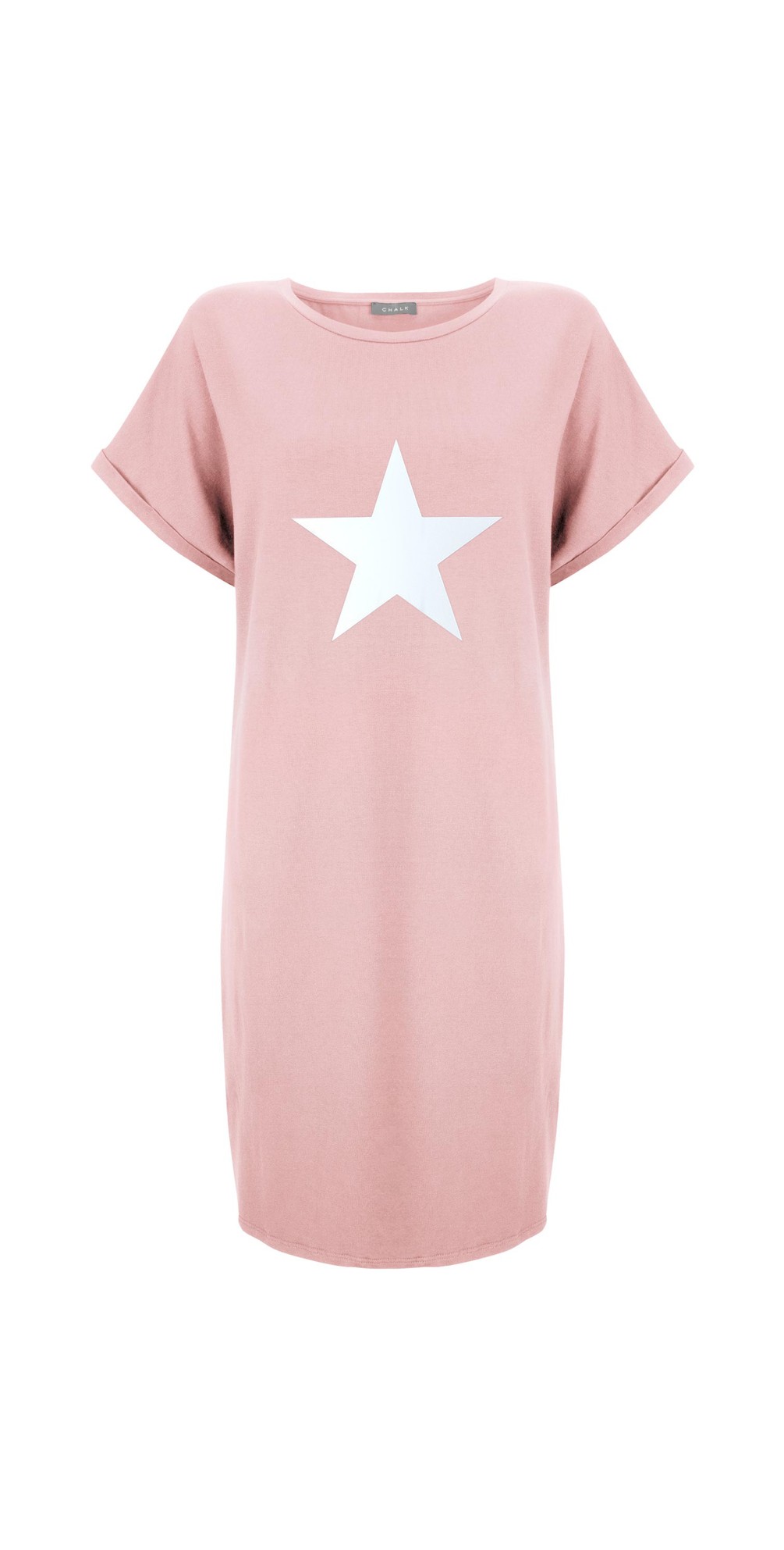Chalk Alice Star Dress in Dusky Pink / White