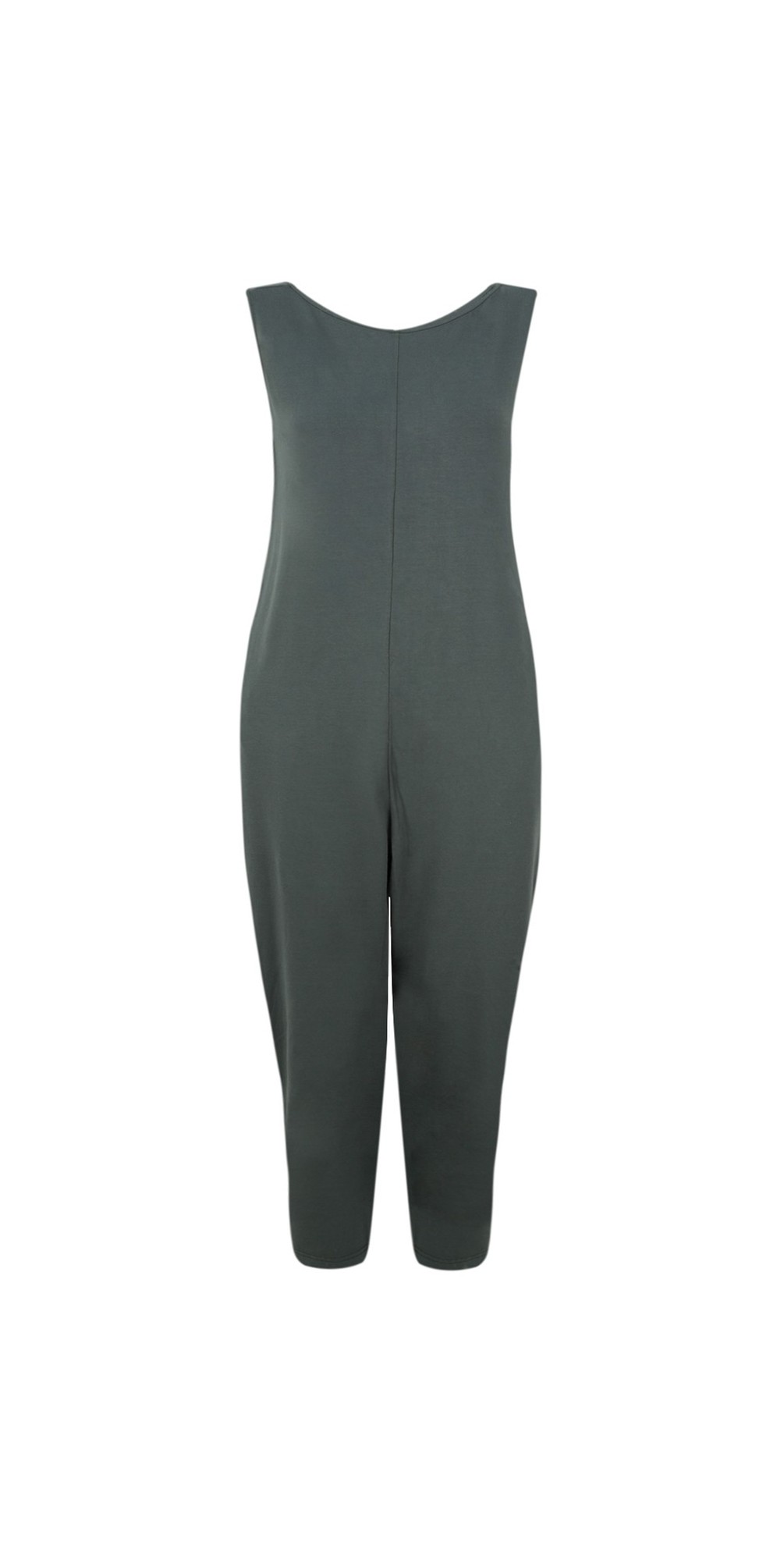 Mama B Jersey Sleeveless Jumpsuit in Lava