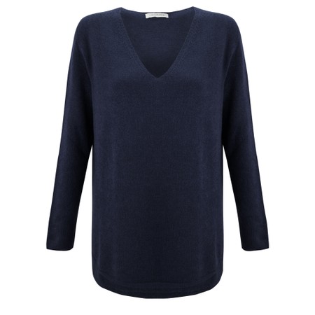 Amazing Woman Perrie V Neck Jumper - Blue