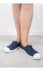 Dora Navy Organic Cotton Washable No Lace Pump additional image