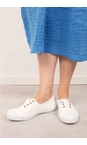 Dora White Organic Cotton Washable No Lace Pump additional image