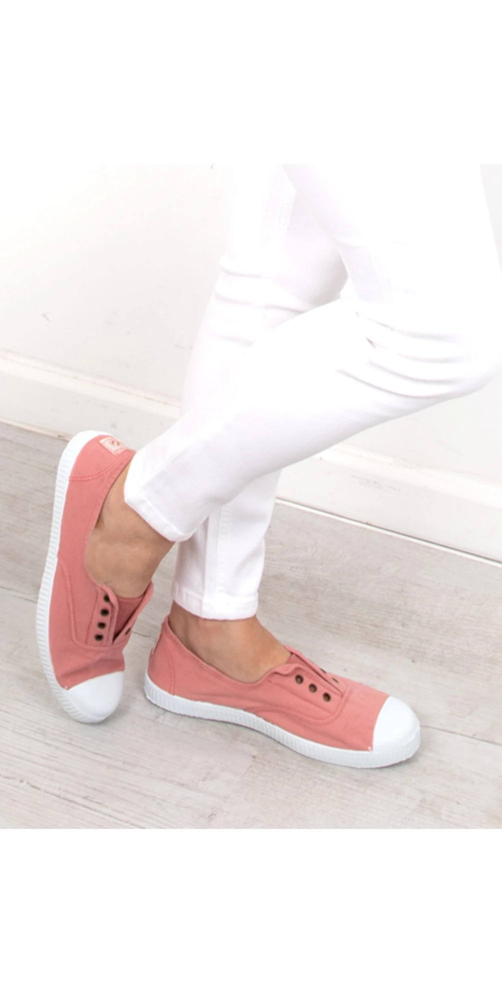 Dora Pink Organic Cotton Washable No Lace Pump main image