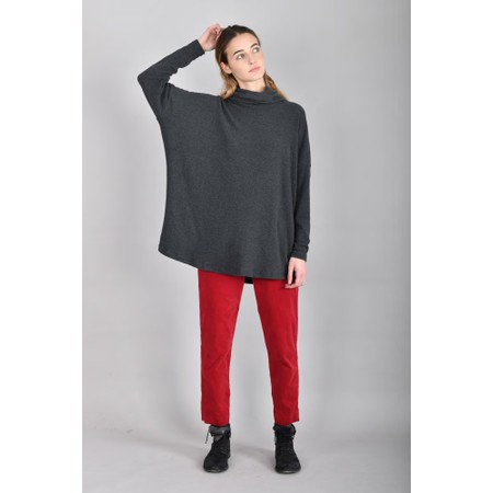 Mama B Bill U Anthracite Plain Fleece Jumper - Grey