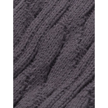 Chalk Cosy Cable Socks - Black