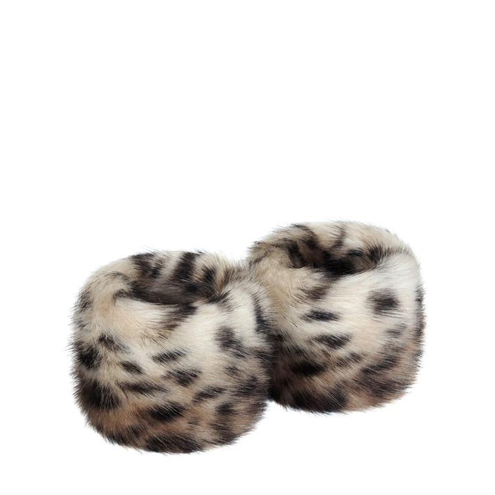 Helen Moore Faux Fur Wrist Warmer Ocelot