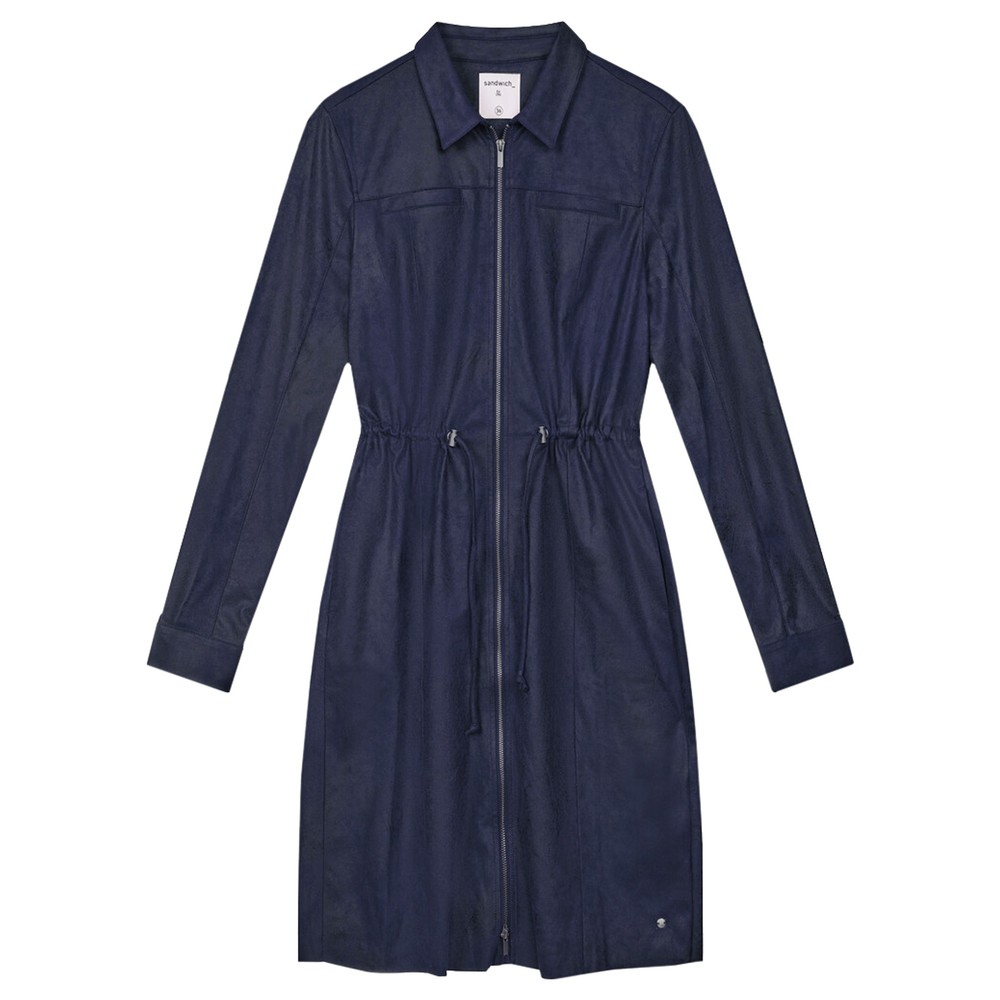 sandwich denim dress Sandwich Linen maxi shirt dress in Blue CW CW