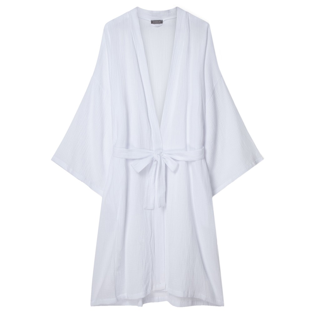 Chalk Home Kim Kimono in White