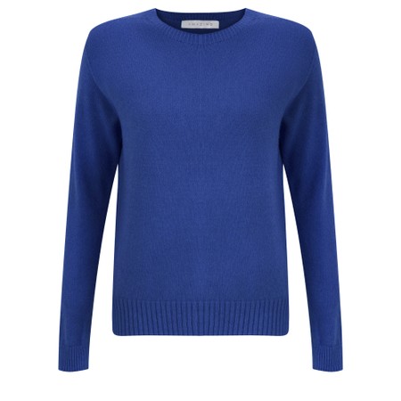 Amazing Woman Prue Semi Fitted Round Jumper - Blue