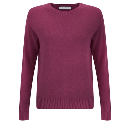Amazing Woman Prue Plum Semi Fitted Round Jumper - Purple