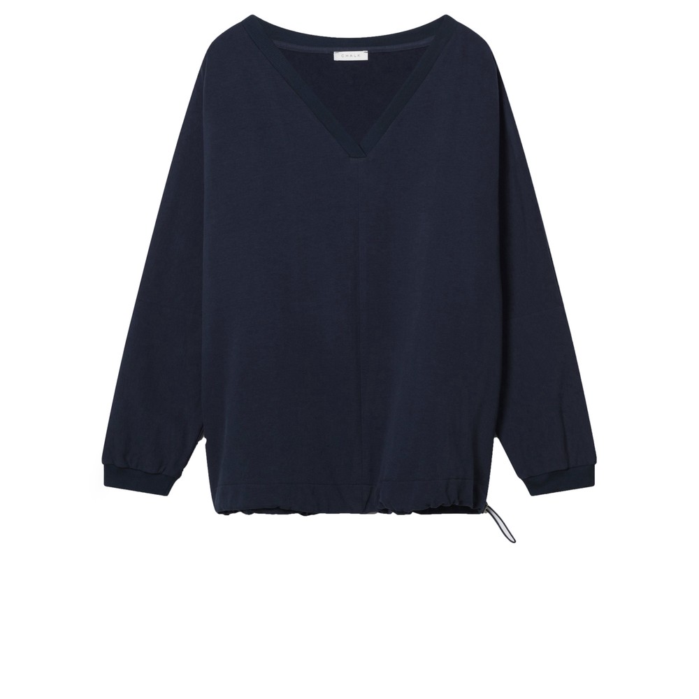 Chalk Evie Organic Sweatshirt Navy