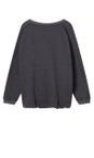 Chalk Charcoal Evie Organic Sweatshirt  