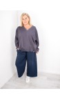 Chalk Charcoal Evie Organic Sweatshirt  