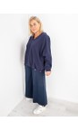 Chalk Navy Evie Organic Sweatshirt  