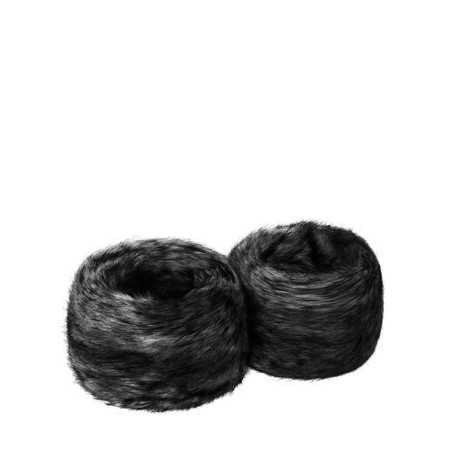 Helen Moore Faux Fur Wrist Warmer - Black
