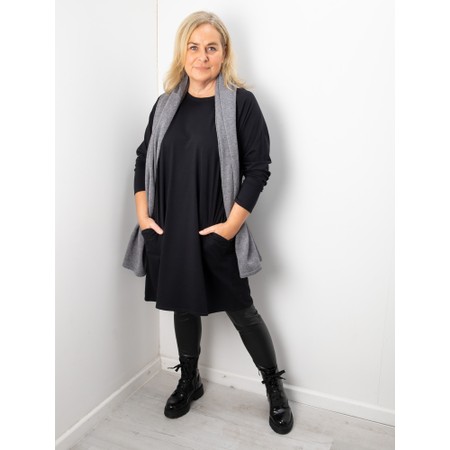 Chalk Brody Plain Dress - Black