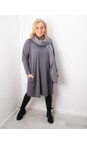 Chalk Charcoal Brody Plain Dress  