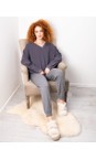 Chalk Charcoal Evie Organic Sweatshirt  