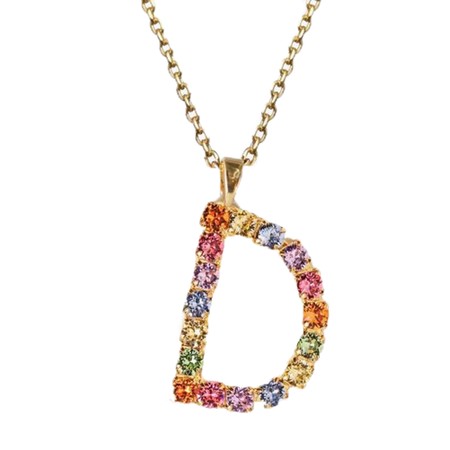 Caroline Svedbom Gold Letter Necklace  - Gold