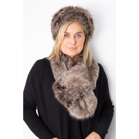 Helen Moore Loop Faux Fur Scarf - Brown
