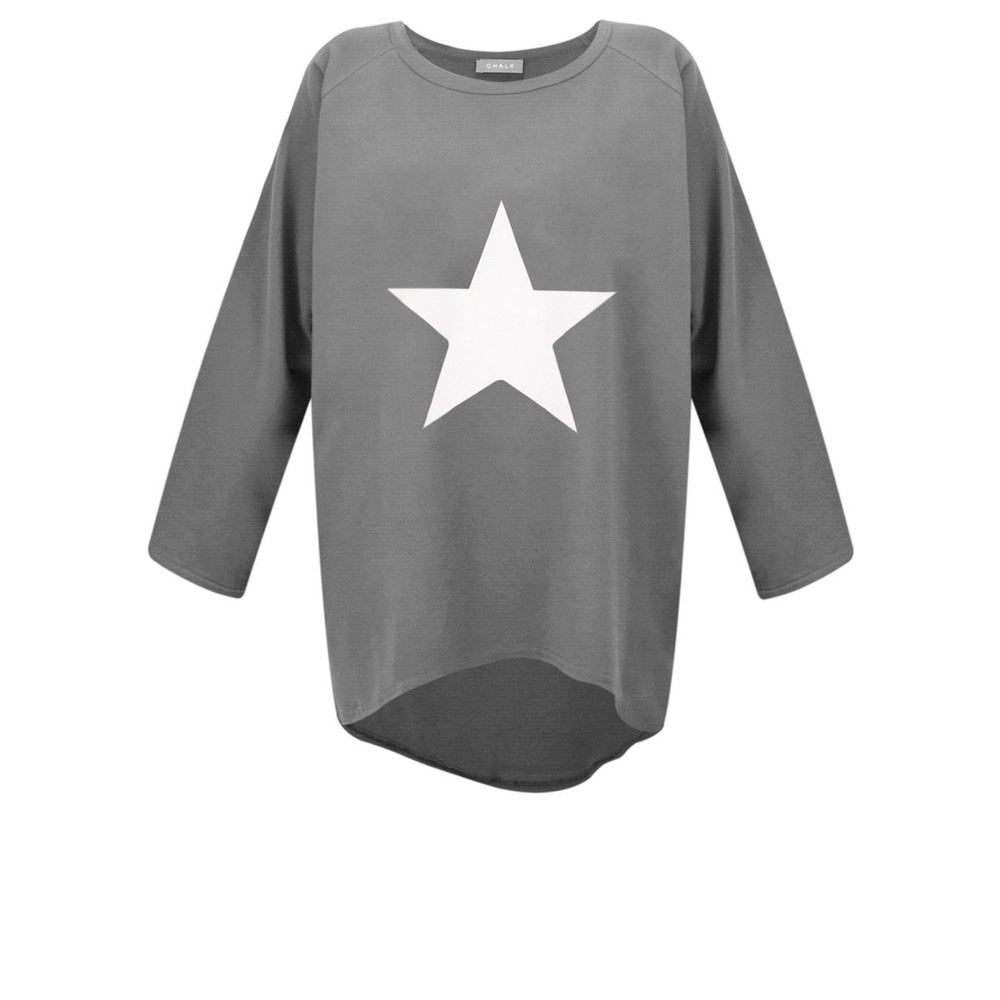 Chalk Robyn Star Top Charcoal / White