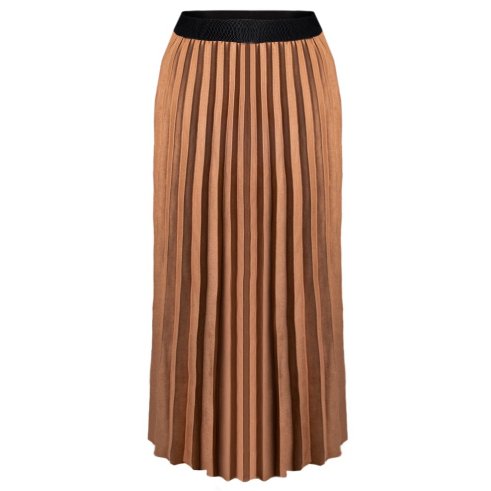 Suede pleated skirt new arrivals