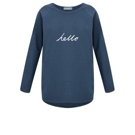 Chalk Tasha Navy Hello Top - Blue