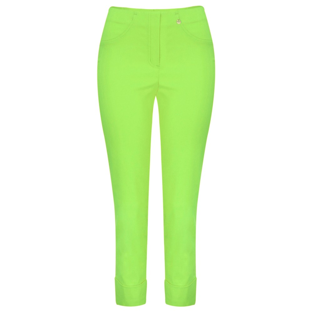Robell Bella 09 Kiwi Ankle Length 7/8 Cuff Trouser Kiwi Lime 823