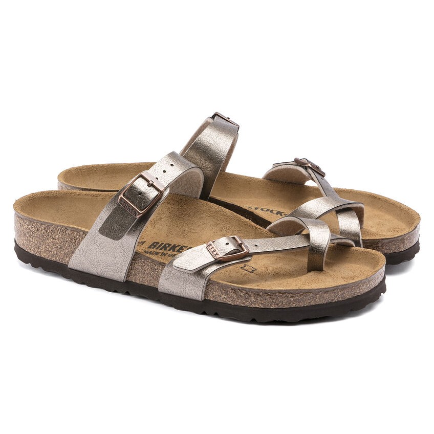 Birkenstock Mayari BF Birko Flor Toe Loop Two Strap Sandals in