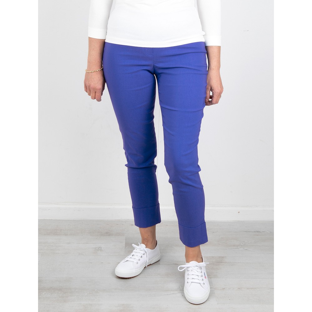 royal blue cropped trousers