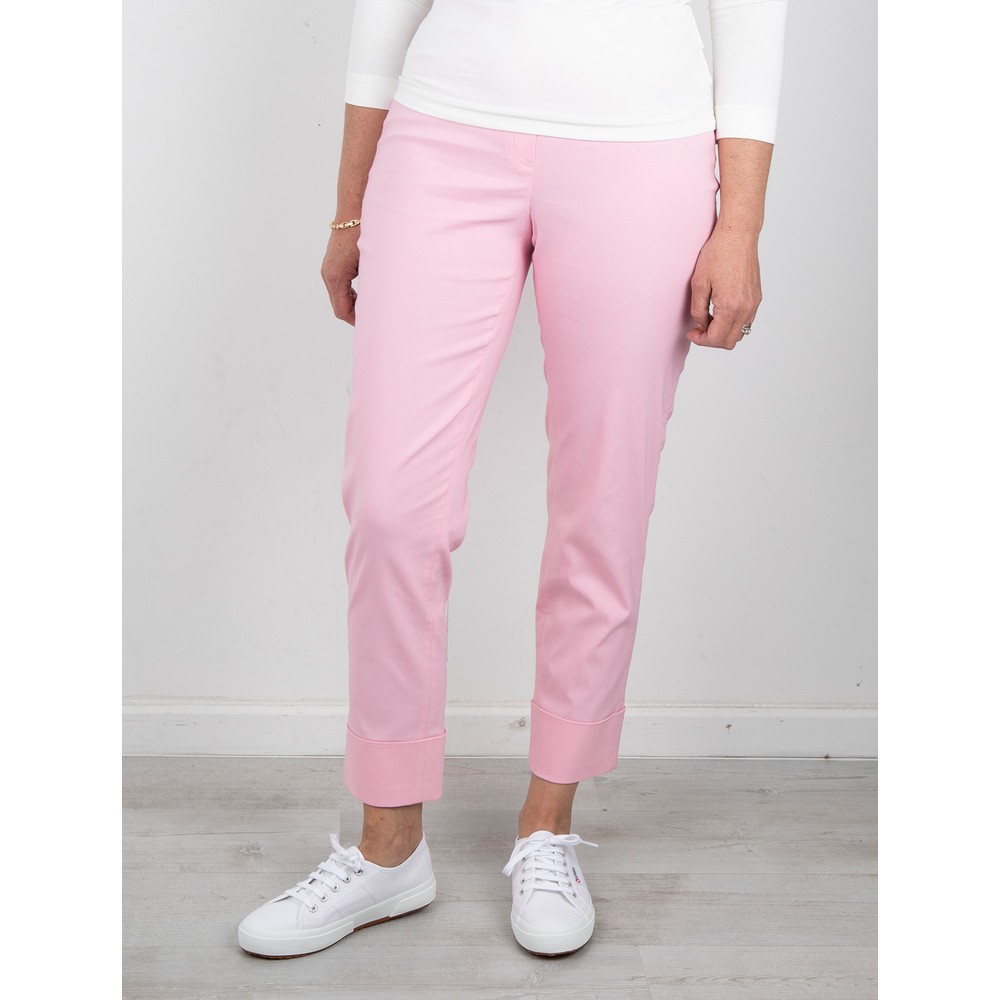 Robell Bella 09 Soft Rose Ankle Length 7/8 Cuff Trouser Soft Rose 410