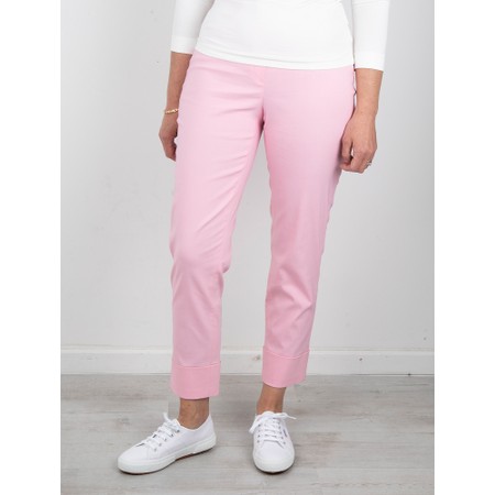 Robell Bella 09 Soft Rose Ankle Length 7/8 Cuff Trouser - Pink