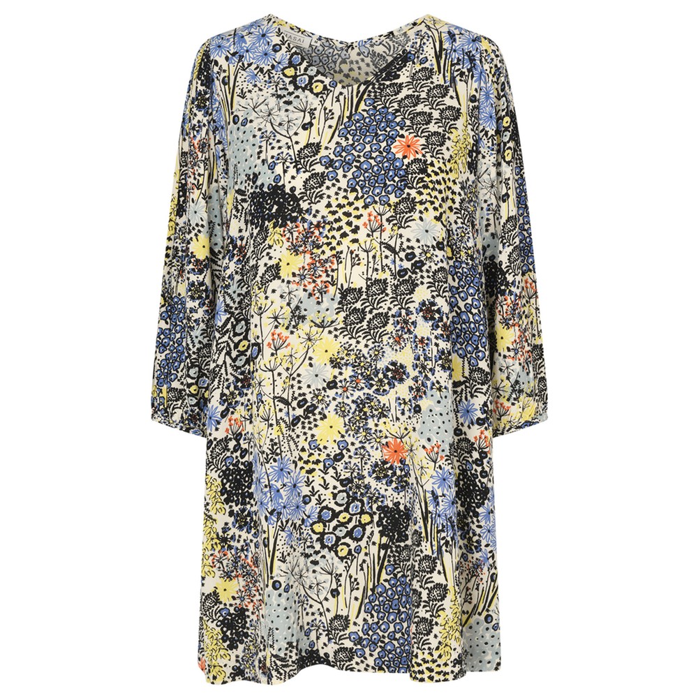 Masai Clothing Godila Meadow Flower Print Tunic in Blue Surf
