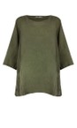 Amazing Woman Khaki Edie X Khaki 2 Pocket Linen Top  