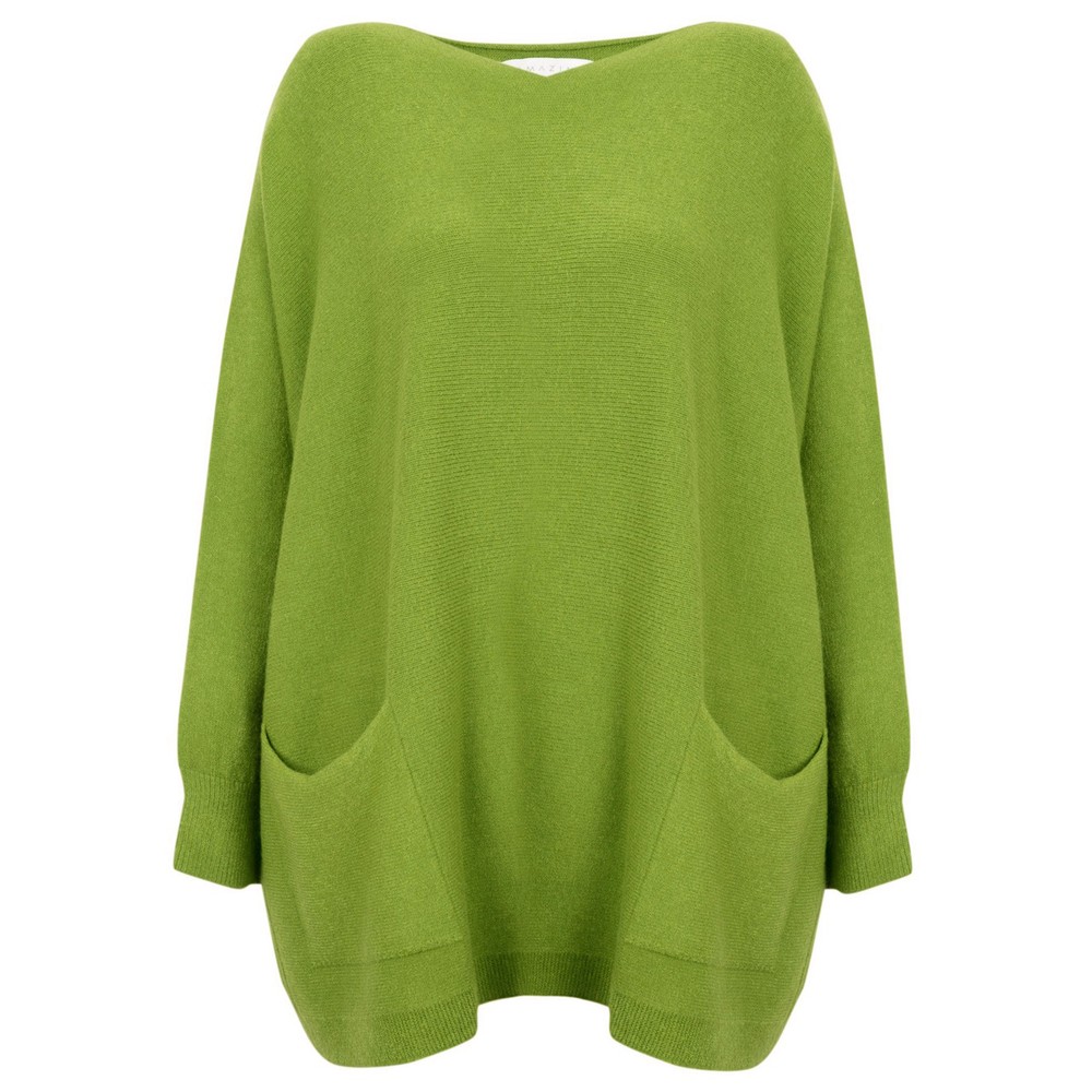 Amazing Woman Caryf X Mojito Green Round Neck Oversized Jumper Mojito Green