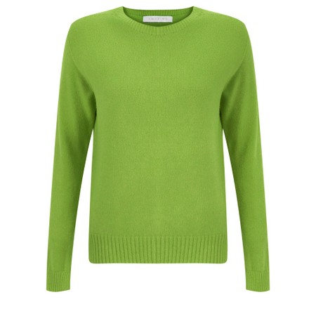 Amazing Woman Prue Semi Fitted Round Jumper - Green