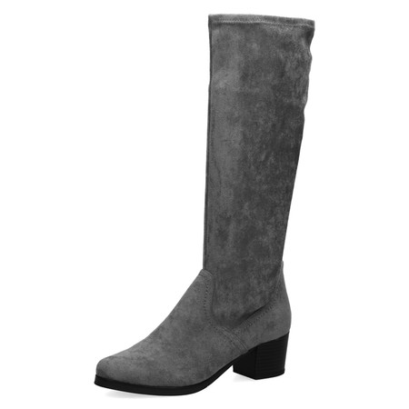 Caprice Footwear Bella Stretch Long Boot - Grey