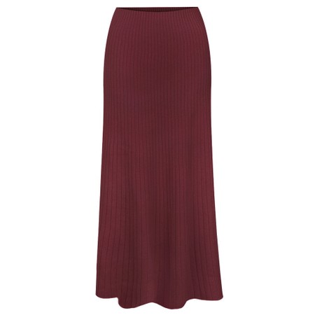 Amazing Woman Sachia Ribbed Long Skirt - Purple