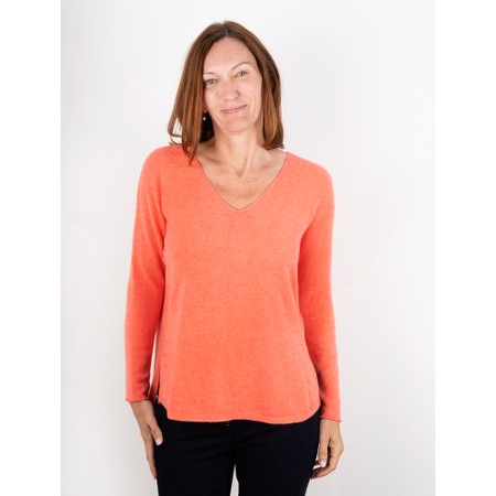 Amazing Woman Perrie V Neck Jumper - Orange