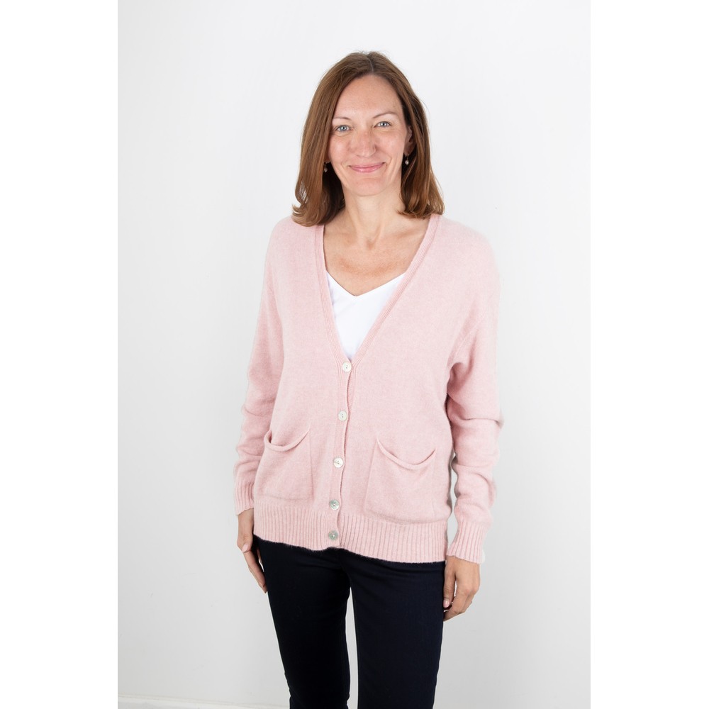 Amazing Woman Pookie Boxy Cardi Pale Pink