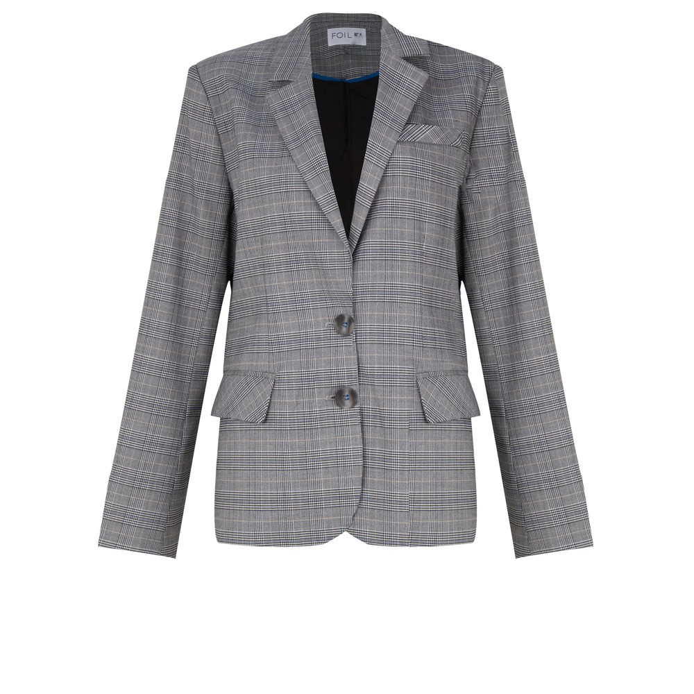 Foil Check Mate Blazer Check